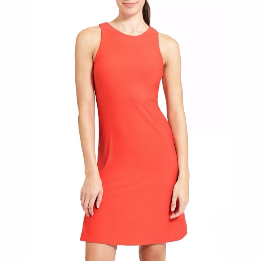 NWT Athleta High Neck Santorini Dress, New Coral!
